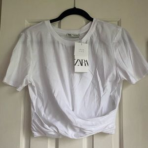 Zara cropped tee